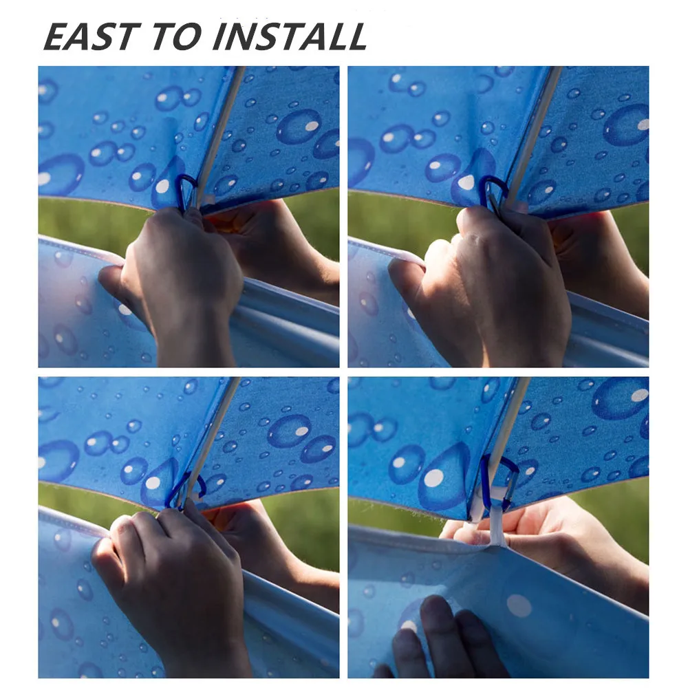 Водонепроницаемый настенный тканевый зонт для рыбалки на открытом воздухе 480 см