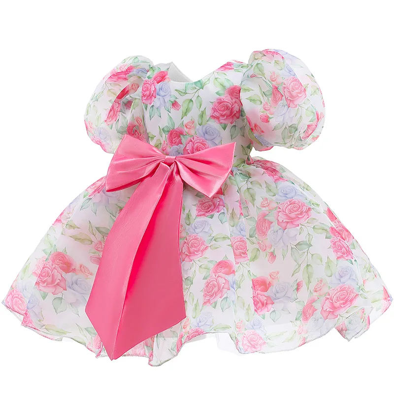 

Платье для маленьких девочек газовое платье-пачка для крещения для девочек 1 год, вечерние платья на день рождения, Свадебное бальное платье...