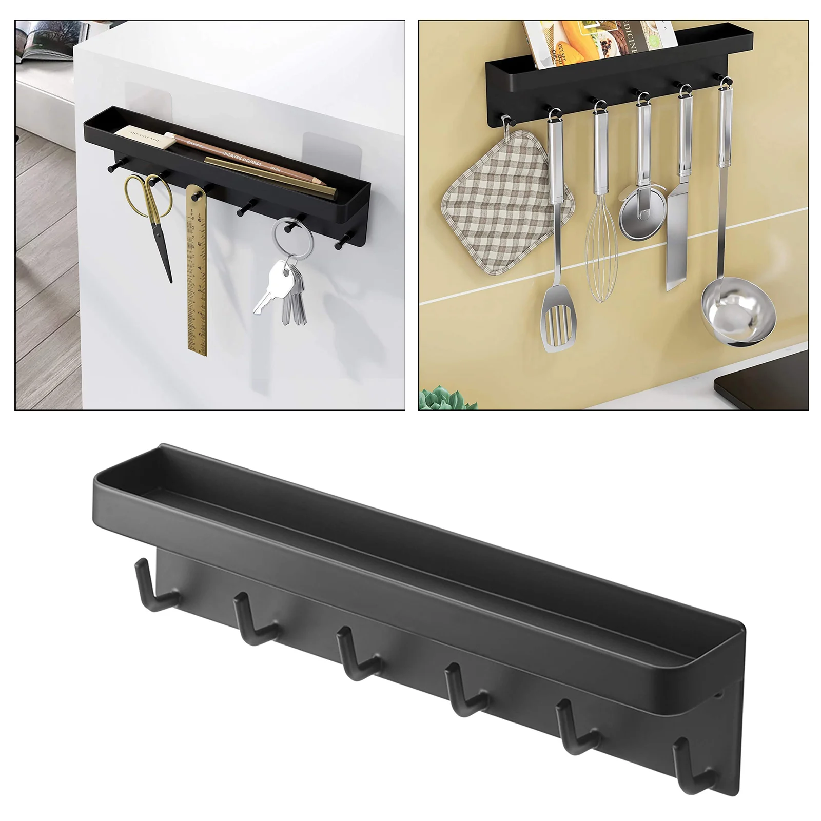 

Coat Hanger Holder Rack Home Kitchen Bathroom Organizer Shelves Stand Decor