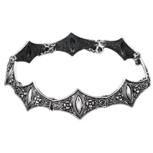 Ожерелье Hesiod с покрытием из античного серебра короткие Чокеры пробы, винтажное металлическое Очаровательное ожерелье до ключиц для женщин ожерелья в стиле 