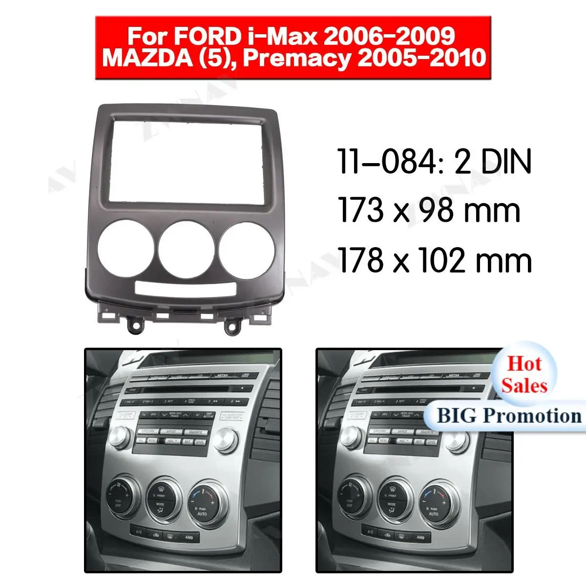 

Car multimedia Player frame For 2005 2006-2010 Mazda 5 2DIN CAR Audio Panel Mount Installation Dash Frame Adapter car DVD fascia
