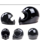 Мотоциклетный шлем DOT утвержден в японском стиле Moto 3, винтажный шлем из натуральной стекловолокна, мотоциклетный шлем с закрытым лицом