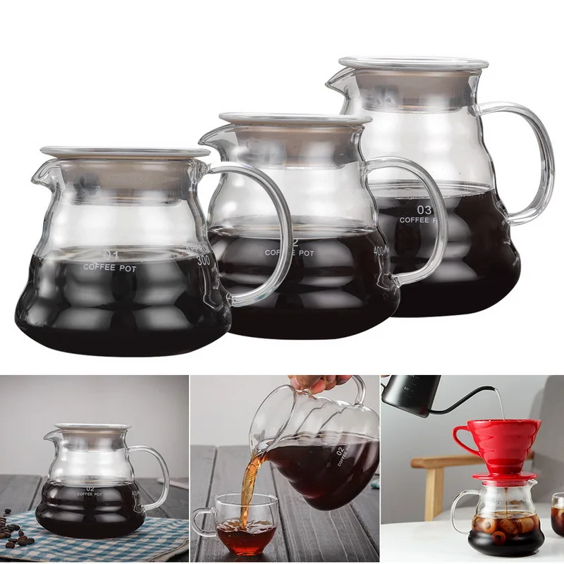 Капельная Кофеварка Carafe кофейник бариста Перколятор для кофе 360 мл 600 800