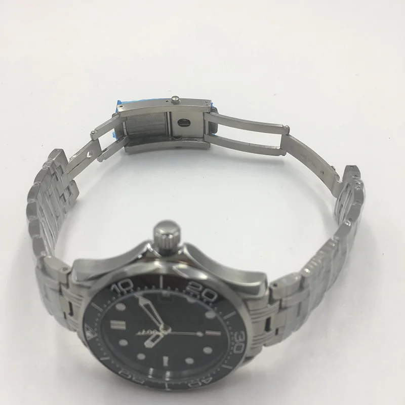 007 автоматические механические часы с черным циферблатом мужские керамические