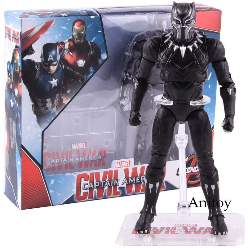 Черные фигурки Marvel Panther Toys ПВХ Коллекция Фигурки Модель игрушки 17 см