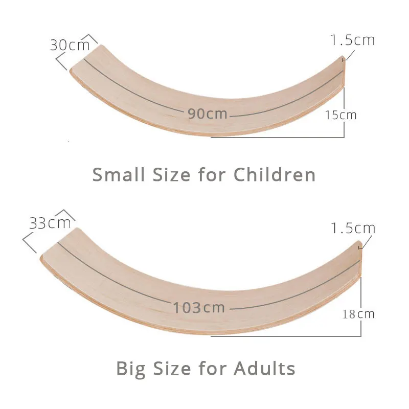 Детская деревянная доска для балансировки детская йога игры балансировочная