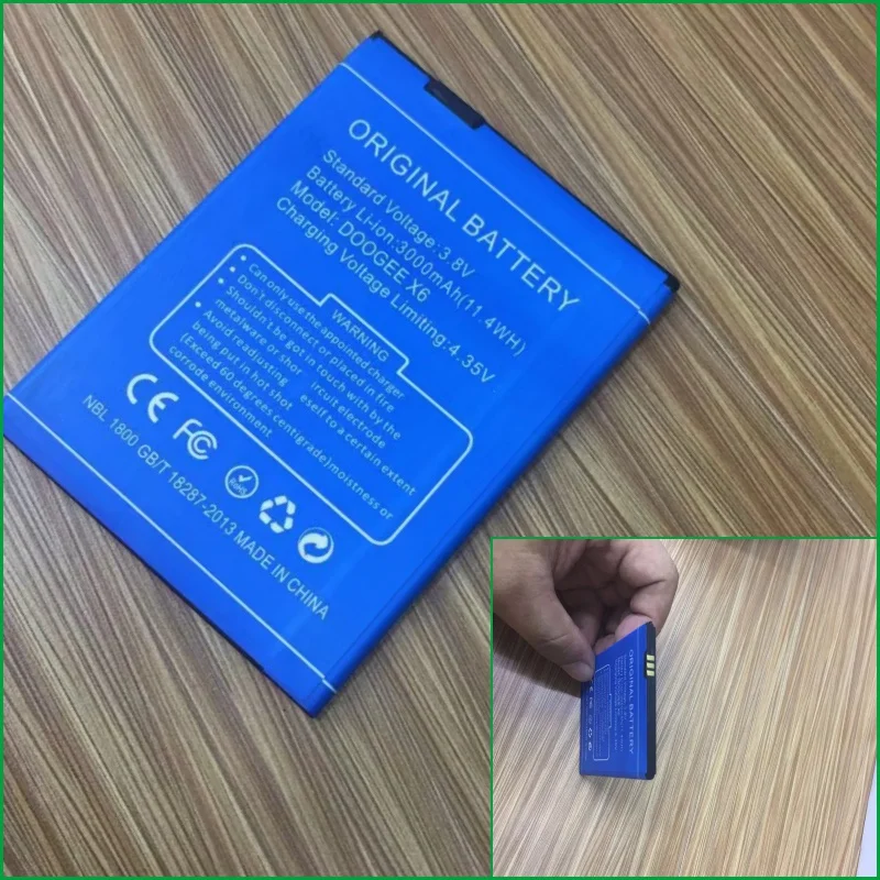 Аккумулятор подходит для DOOGEE Mobile X6 X6pro с батареей модели DOOGEE X6