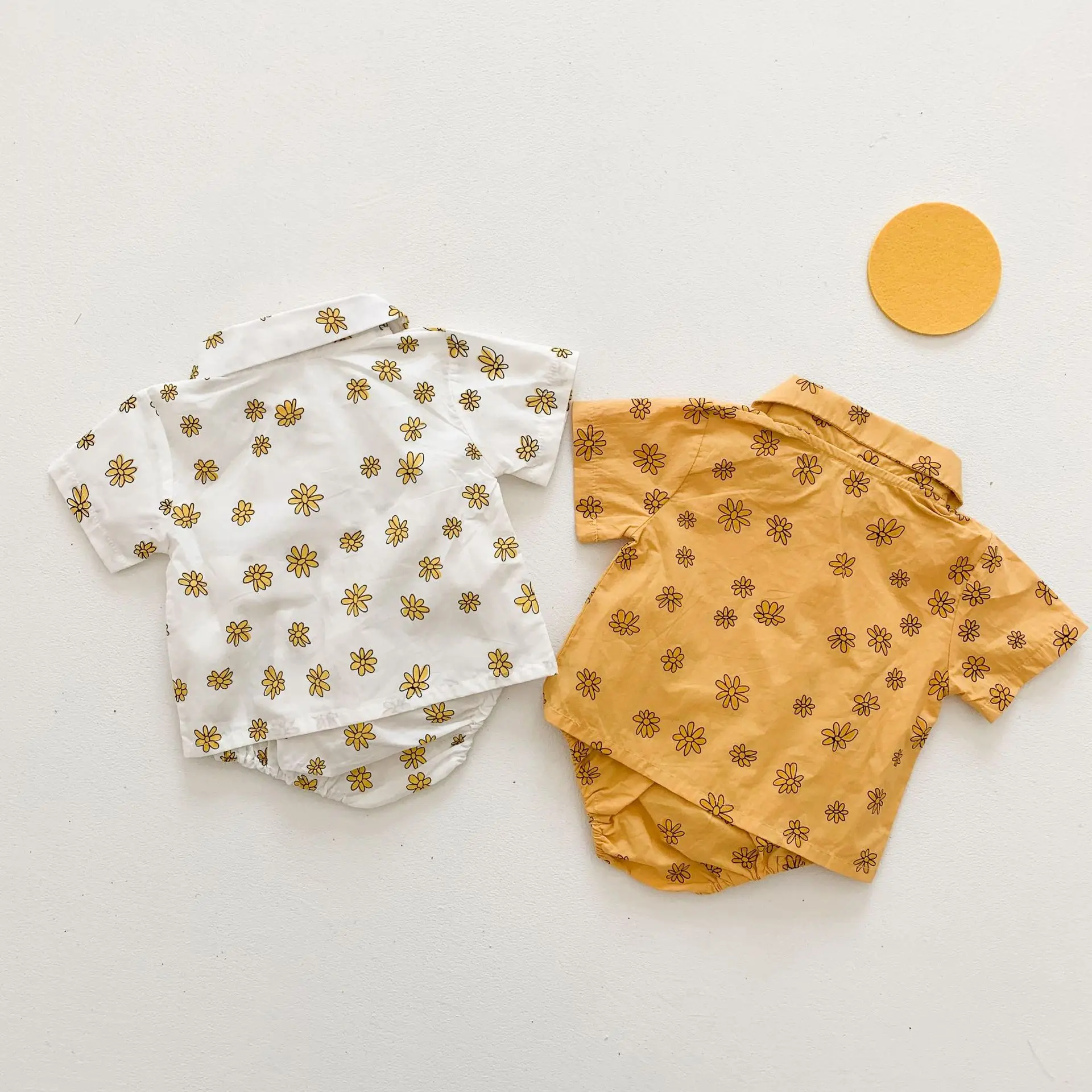 

0-3T Newborn Kid Baby Boy Girl Print Clothes set Short Sleeve Floral Top Shirt and Shorts set Cute Summer 2pcs Clothing set