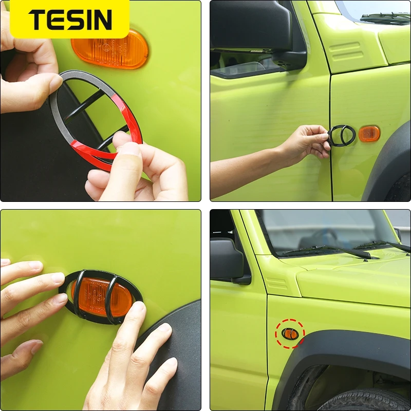 TESIN боковое крыло автомобиля поворотный сигнал декоративная крышка защита лампы