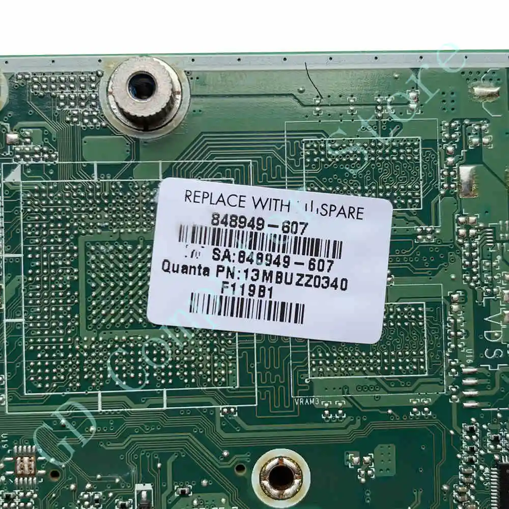 GD для HP 20-C 22-B 24-G AIO PC материнская плата 848949-007 848949-607 с процессором SR2ZW i3-7100U DDR4 DA0N91MB6D0