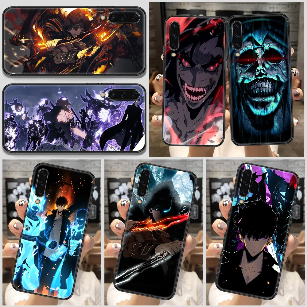 Anime solo leveling Phone Case For Samsung Galaxy A 10 12 20E 21S 30 32 40 50 51 52 70 71 72 5 6 7 2016 2018 black trend prime |
