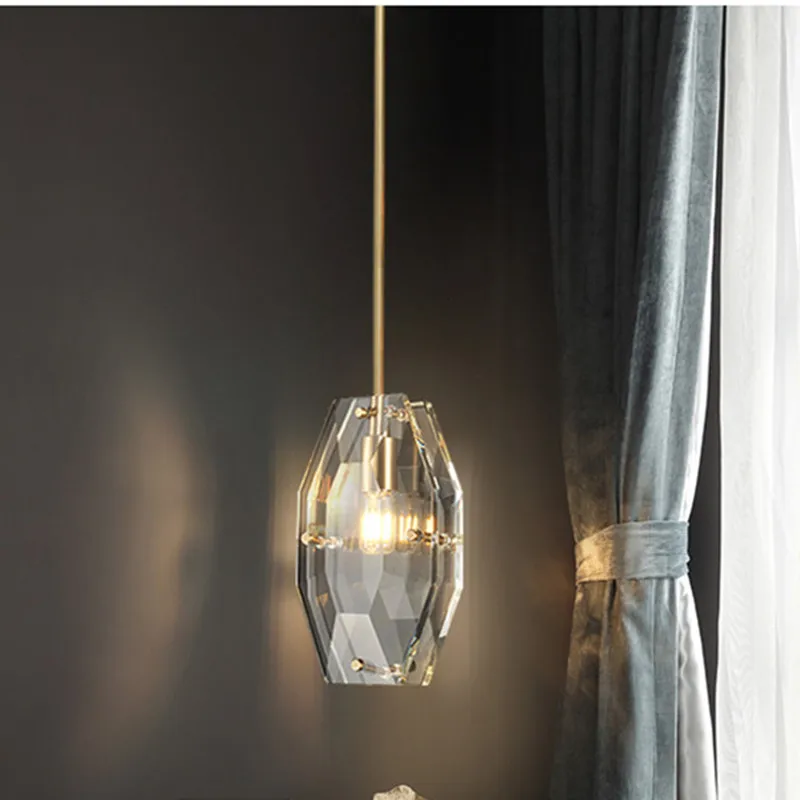 Фото Популярный роскошный подвесной светильник хрустальный для спальни ресторана
