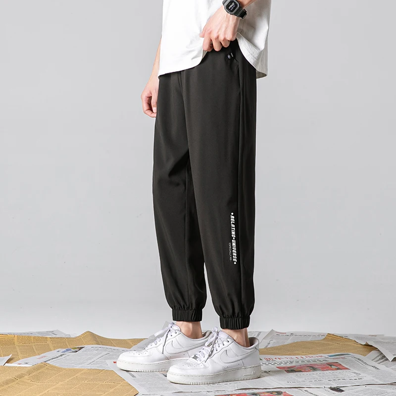 

2021 Summer Trousers Men's Jogging Trousers Pure color versatile Trousers Plus