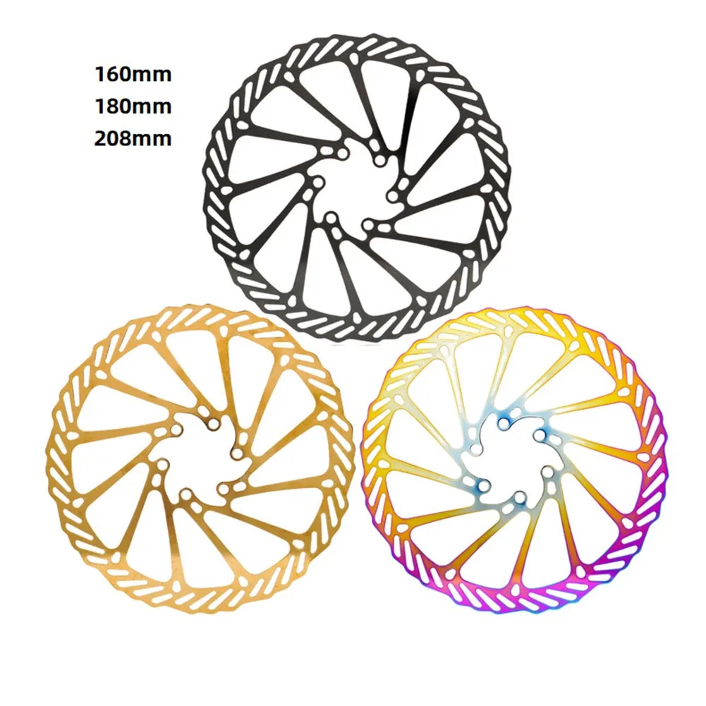 

Ultralight Bike Disc Brake Rotor 160/180/203mm Bicycle Hydraulic Disc Pad Floating Rotor With 6 Bolts For Shimano Accessories