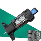 Черный Высокоточный цифровой измеритель глубины протектора для автомобиля 0-25,4 мм измеритель давления в шинах Инструмент для измерения износа автомобильной безопасности