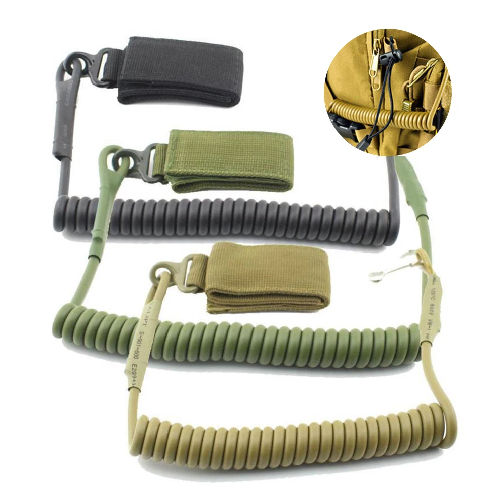 2021 Molle страйкбольная спираль Слинг Военный эластичный пружинный веревочный