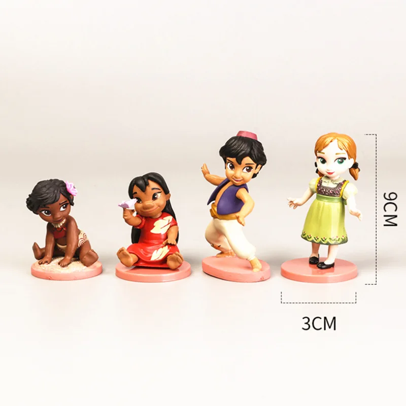Disney 9PCS style Dream Princess Dolls Lovely Flower Fairy Isana Model Action map Ornament Children's Toys gift | Игрушки и хобби
