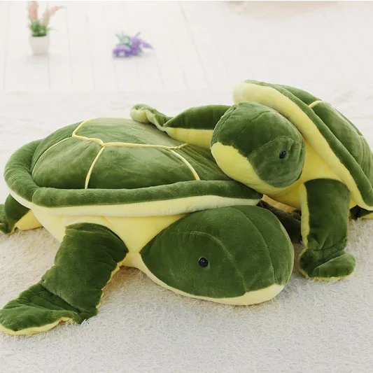 

40-90cm Cute Green Sea Turtles Tortoise Plush toys Soft Cushion Pillow Stuffed Toys Turtle dolls Kids Xmas Birthday gifts