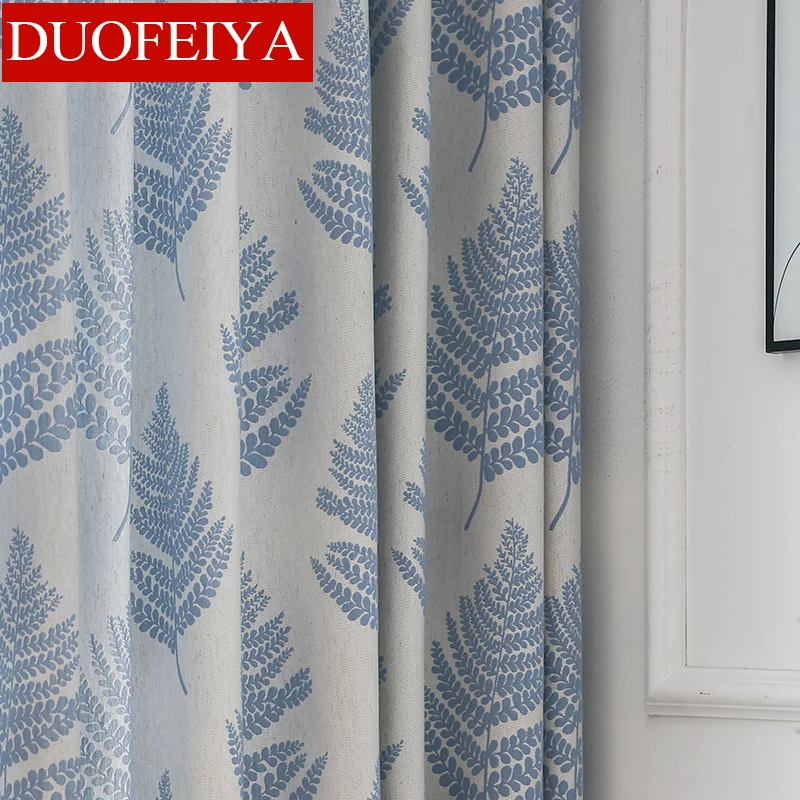 

2021 New Simple and Modern American Garden Curtains for Bedroom Living Room Balcony Blackout Curtains Customization