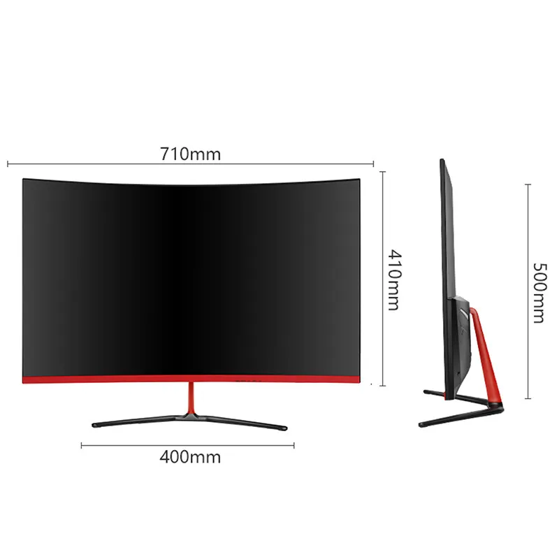 

32" Computer PC Gaming Curved Monitor 144HZ 1920*1080 16:9 IPS Display Screen DVI-D Audio Interface 178 Wide Angle View