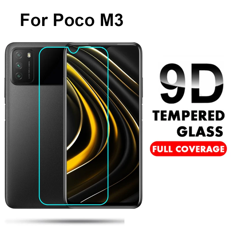 Закаленное стекло для Xiaomi Poco M3 Защита экрана Xiami POCOM3 Xiomi POXO POKO M 3 3M Vidrio пленка