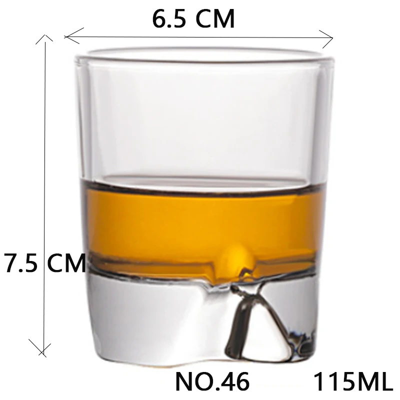 NO.46 115ML Shot Whiskey Crystal Glass Party Wedding Wine Liquor Glass Coffee Tea Cup for Beer Spirits Funny Glasses European Creative Gifts - Цвет: NO.46 115ML