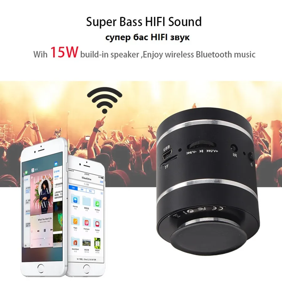 Bluetooth Вибрационный динамик Adin пульт дистанционного управления Портативный fm-радио беспроводной динамик 15 Вт Колонка бас компьютерный динамик s для телефона