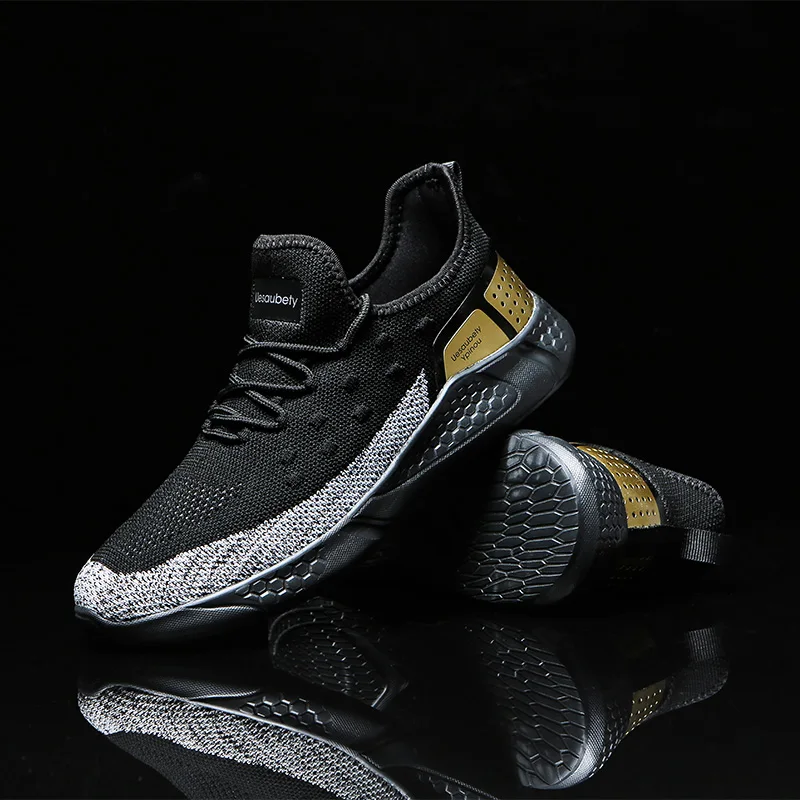 Новинка легкие мужские кроссовки для бега летние дышащие с подушкой спортивная