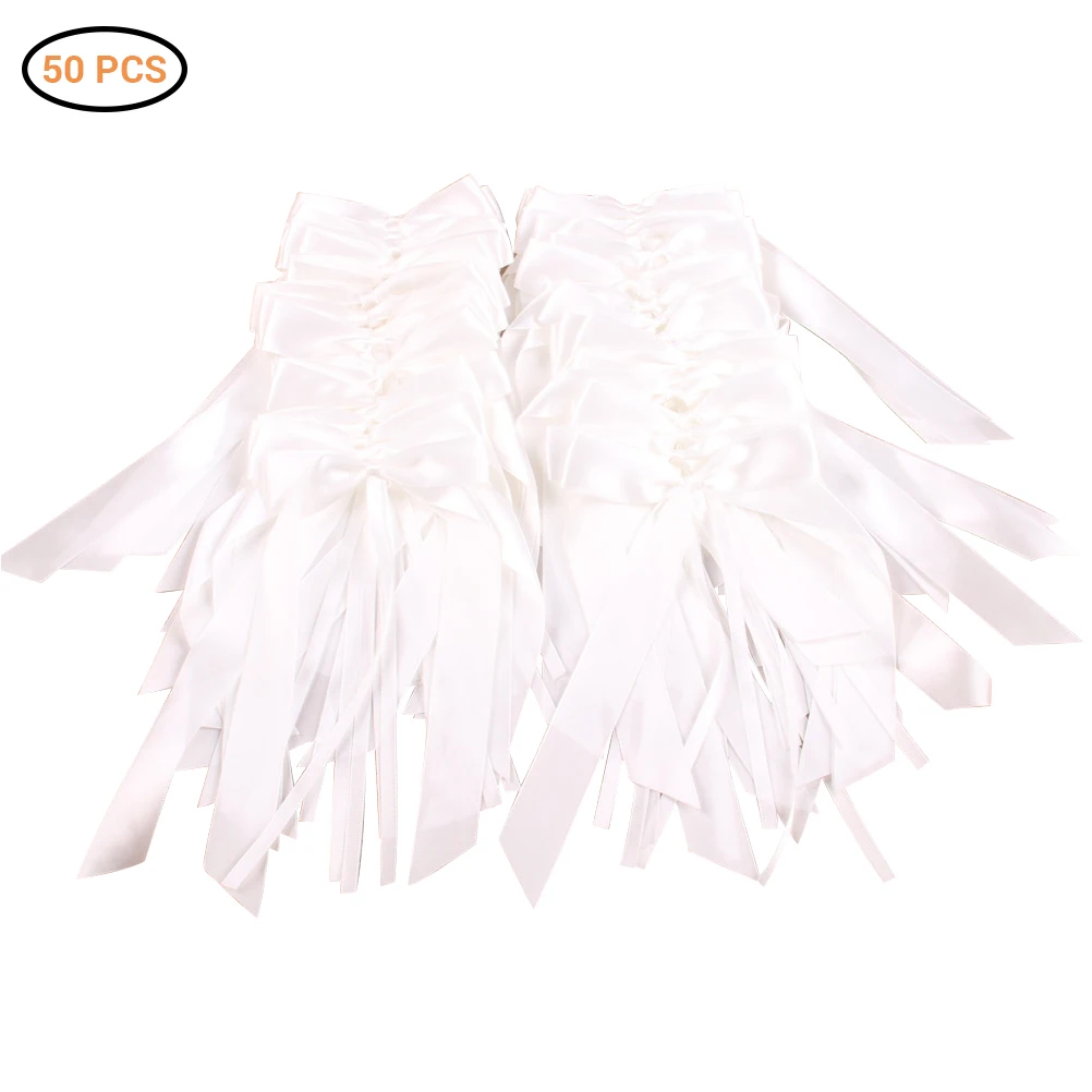 50 шт./лот изысканное свадебное украшение для торца банты лента вечерние