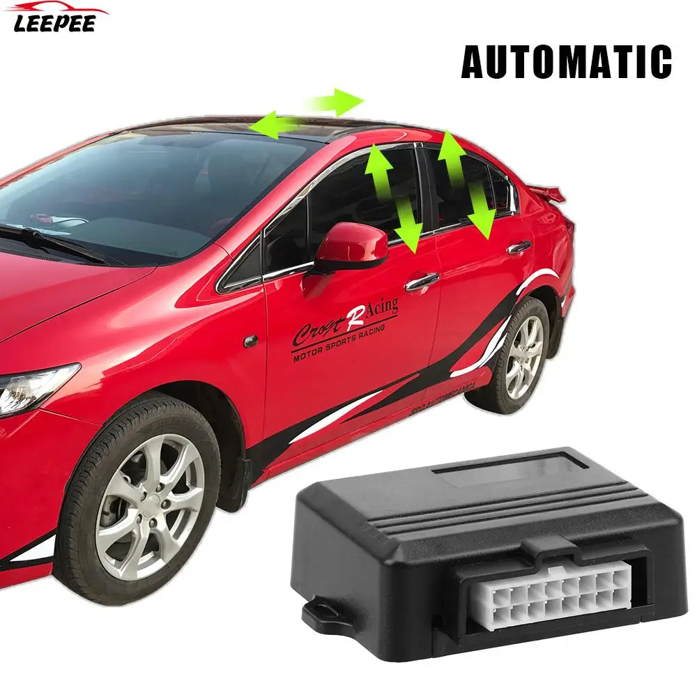 

Remotely Close Windows Car Power Window Roll Up Closer 12V Car Alarm Systems For 2/4 Doors Car Auto Close Windows Universal