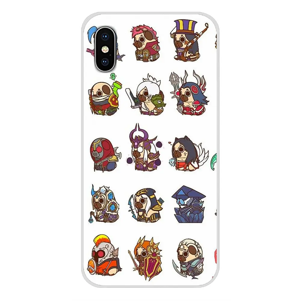 Для samsung Galaxy S3 S4 S5 Mini S6 S7 Edge S8 S9 S10 Lite Plus Note 4 5 8 9 милые животные Мопсы аксессуары