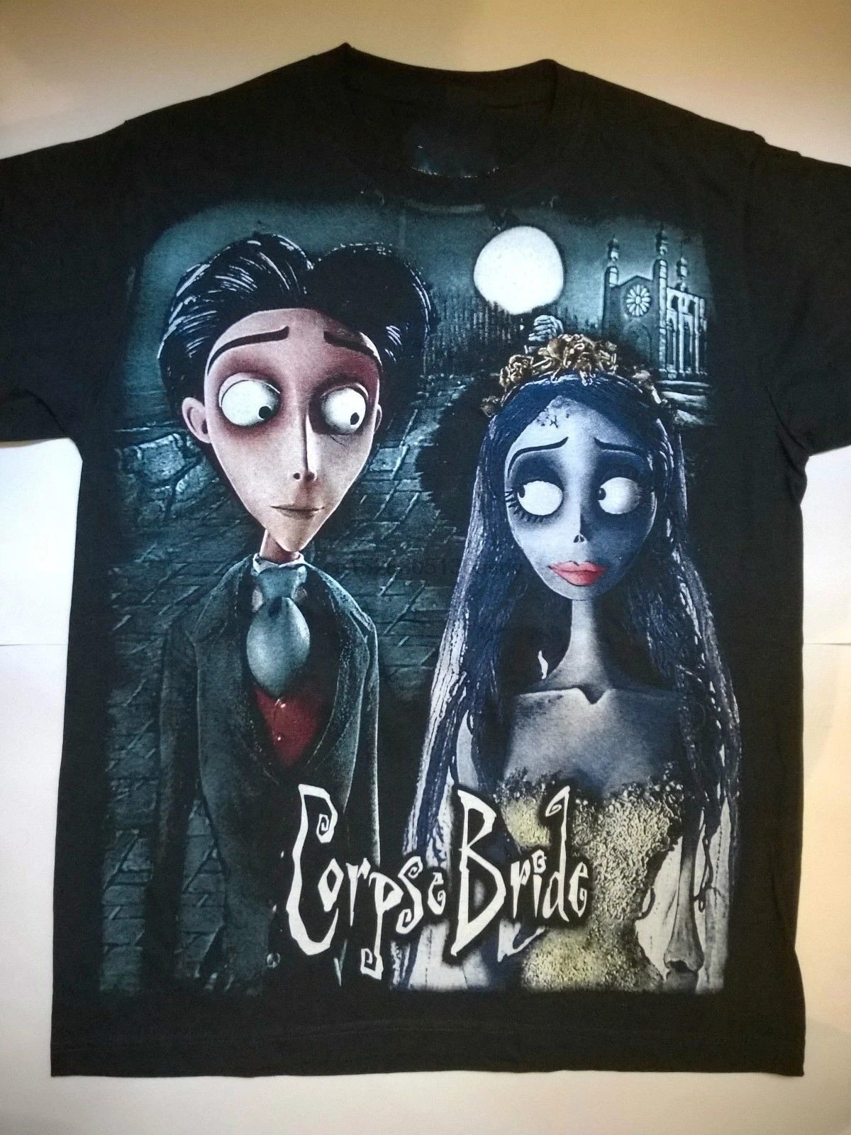 Corpse Bride T Shirt Nightmare Before Christmas Tim Burton Halloween Skellington