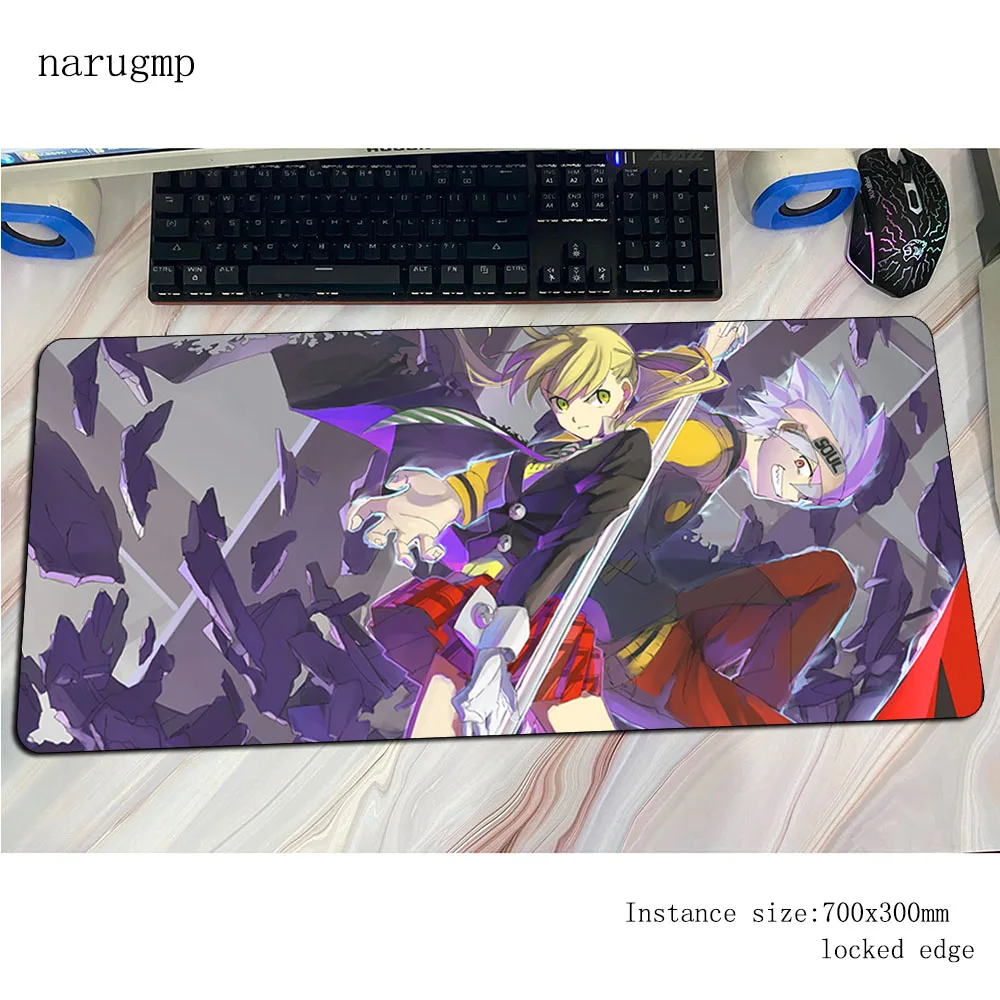 

soul eater mouse pad 700x300x4mm gaming mousepad anime Cartoon office notbook desk mat Aestheticism padmouse games pc gamer mats