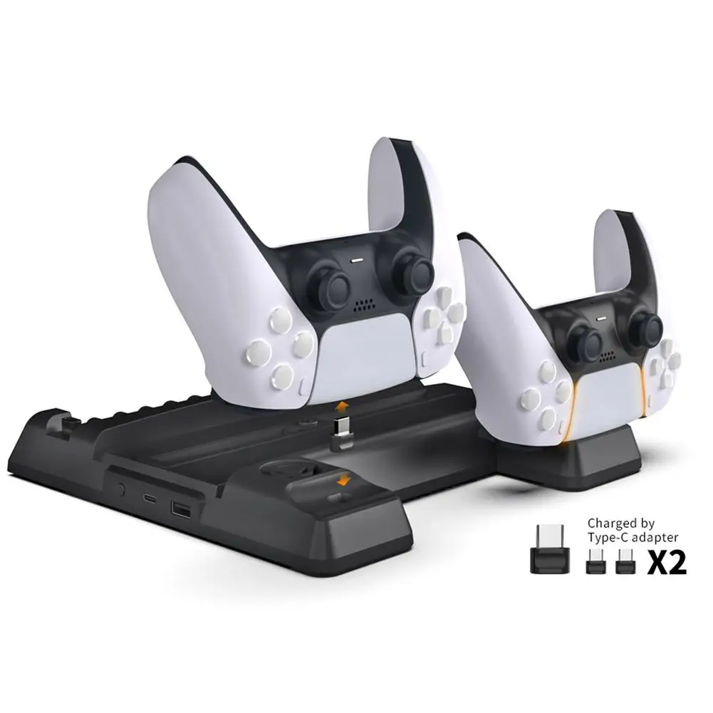 

Вертикальная подставка для игровой консоли Playstation PS5 с 3 USB-портами