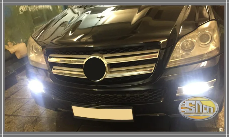 Светодиодные дневные фары drl Противотуманные фары для Mercedes Benz gl CLASS gl350 gl400 gl450 gl500 X164 2006 2007 2008 2009
