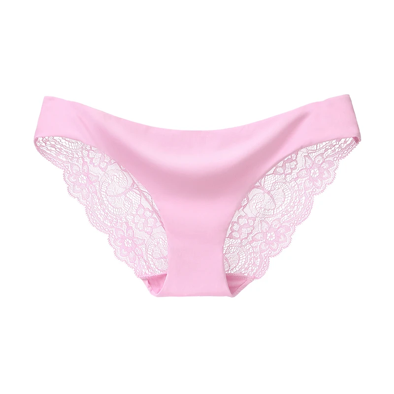 981pink Женские сексуальные кружевные трусики, бесшовные, хлопок, промежность, дышащие, дамское нижнее белье с низкой посадкой, нижнее белье, удобные трусики - Цвет: 981pink