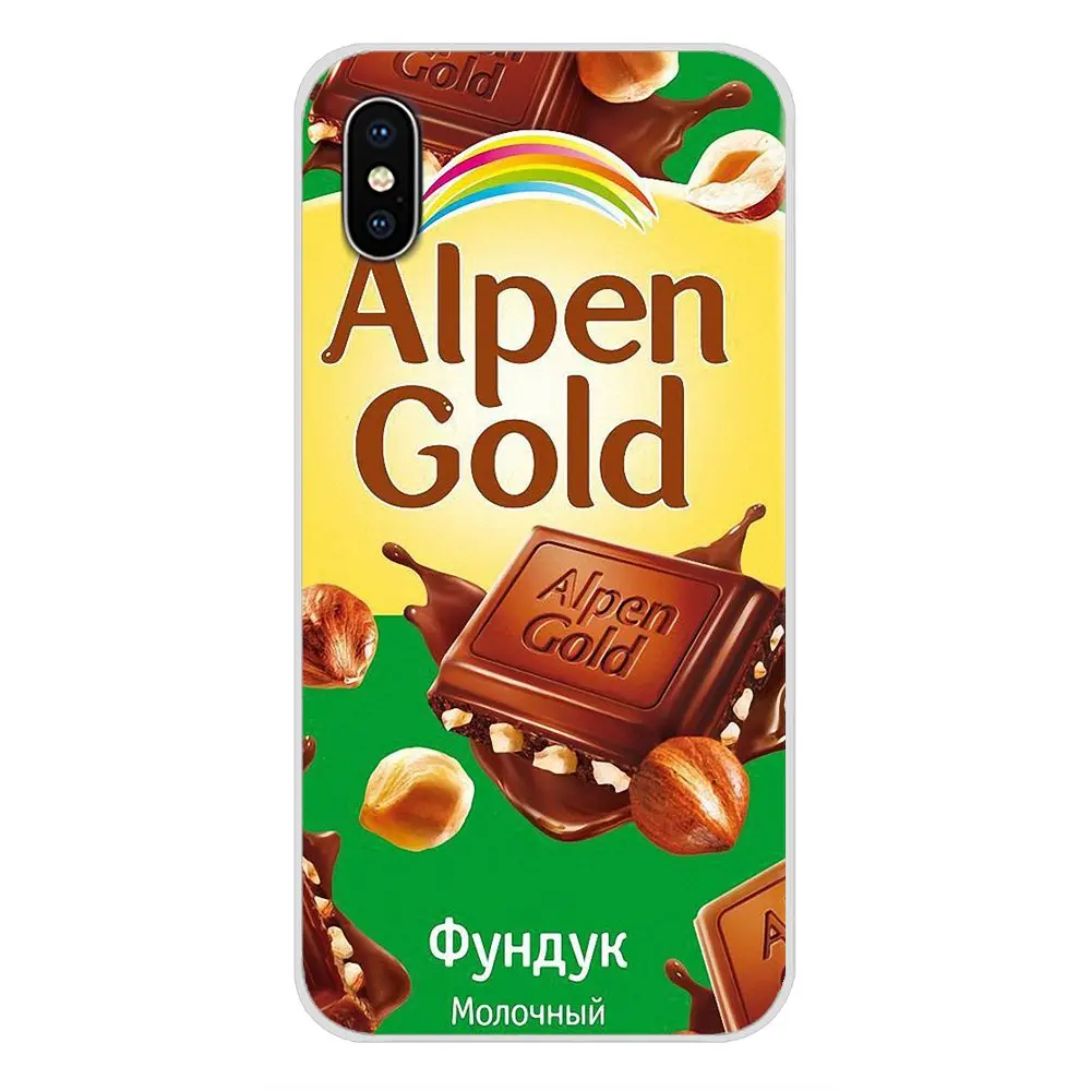 Для Huawei Mate Honor 4C 5C 5X 6X 7 7A 7C 8 9 10 8C 8X 20 Lite Pro Alenka Bar Wonka Chocolate alpen золотые мягкие