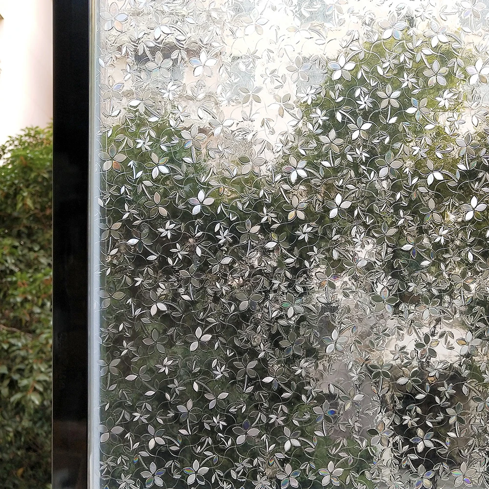 Радужная прозрачная декоративная оконная пленка 30*100 см ПВХ стеклянные наклейки