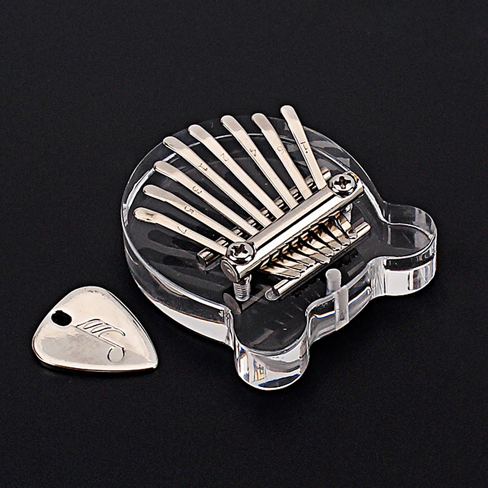 Мини калимба с кошачьими ушками 8 клавиш Африканское прозрачное пианино большим