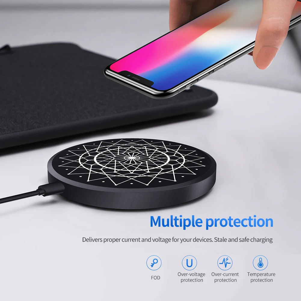 NILLKIN, Беспроводная зарядка 15 Вт макс для huawei P30 Pro для Xiaomi Mi 9 Быстрая зарядка 10 Вт/7,5 Вт для iPhone X XS XR для samsung s10 S9