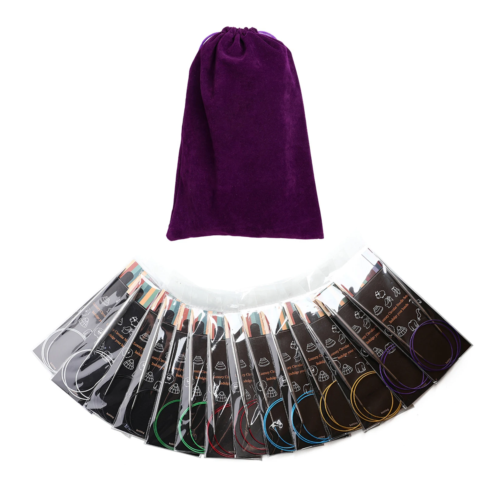 Набор игл для прочный Нержавеющая сталь легкие иглы Вес Вязание Упаковка