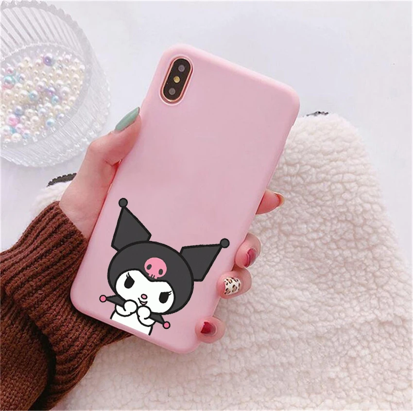 Koomi милый розовый Мягкий Силиконовый ТПУ чехол для телефона iPhone 6S 7 8 Plus X XR XS Max 11 11Pro 11Pro Max
