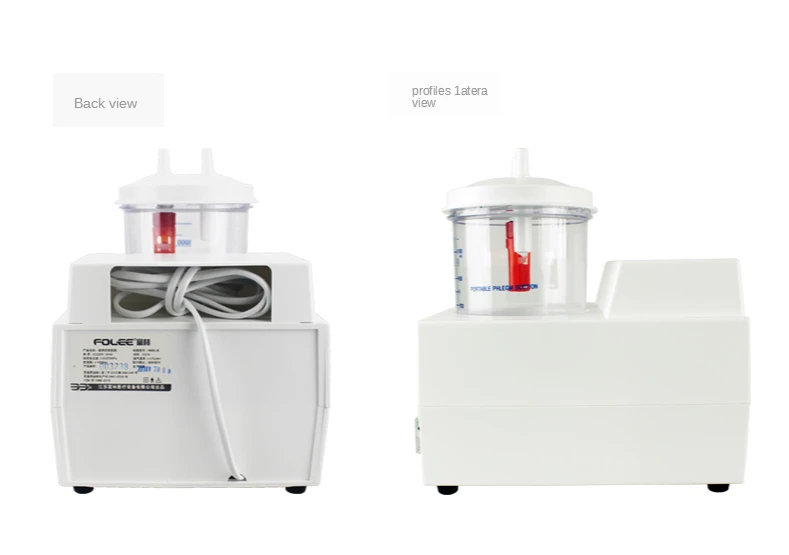 

Portable Dental Vacuum Phlegm Suction Unit Electric Sputum Aspirator Suction Device Y