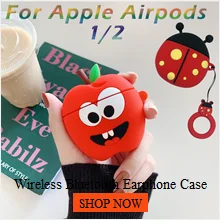 Earphone Case For AirPods Protect Box For Apple EarPods Silicone Cases Cover Protective Skin for Apple Airpod Charging Case#L25