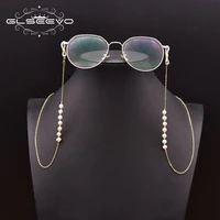 glseevo natural freshwater pearl chain fashion gold plated glasses chain simple design wholesale not glasses gh0032