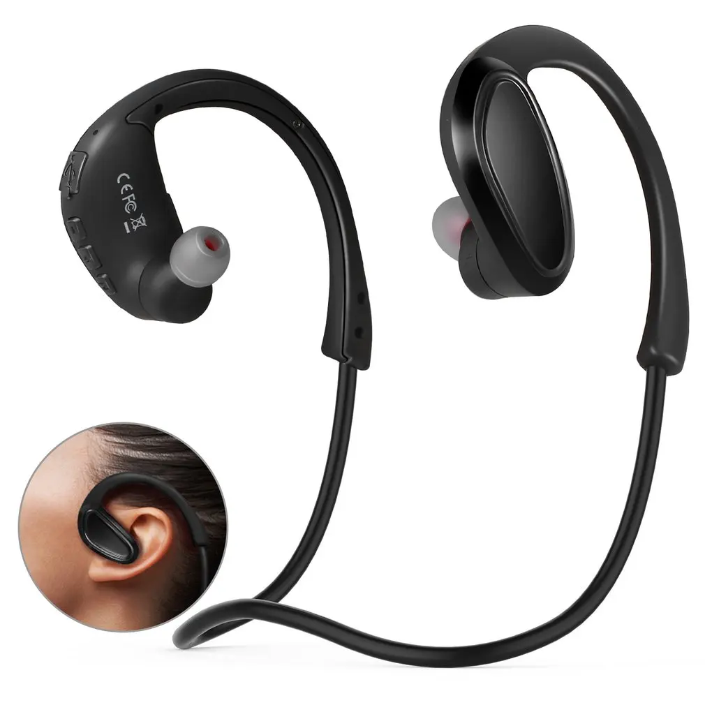 4 2 гарнитура ультра-светильник Беспроводные спортивные MP3 наушники встроенный 8