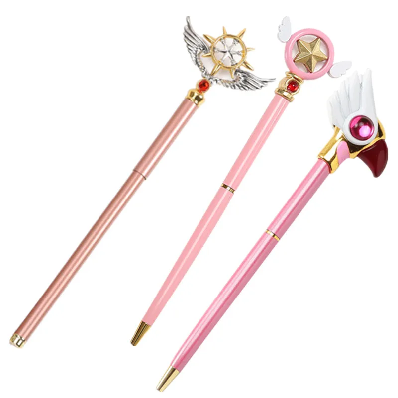 Аниме Cardcaptor КИНОМОТО Сакура косплей 0 5 мм металлическая волшебная ручка