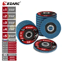 ezarc flap disc 20pcs 4 5 x 78 t29 zirconia abrasive grinding wheel 406080120 assorted grits flap sanding disc for metal