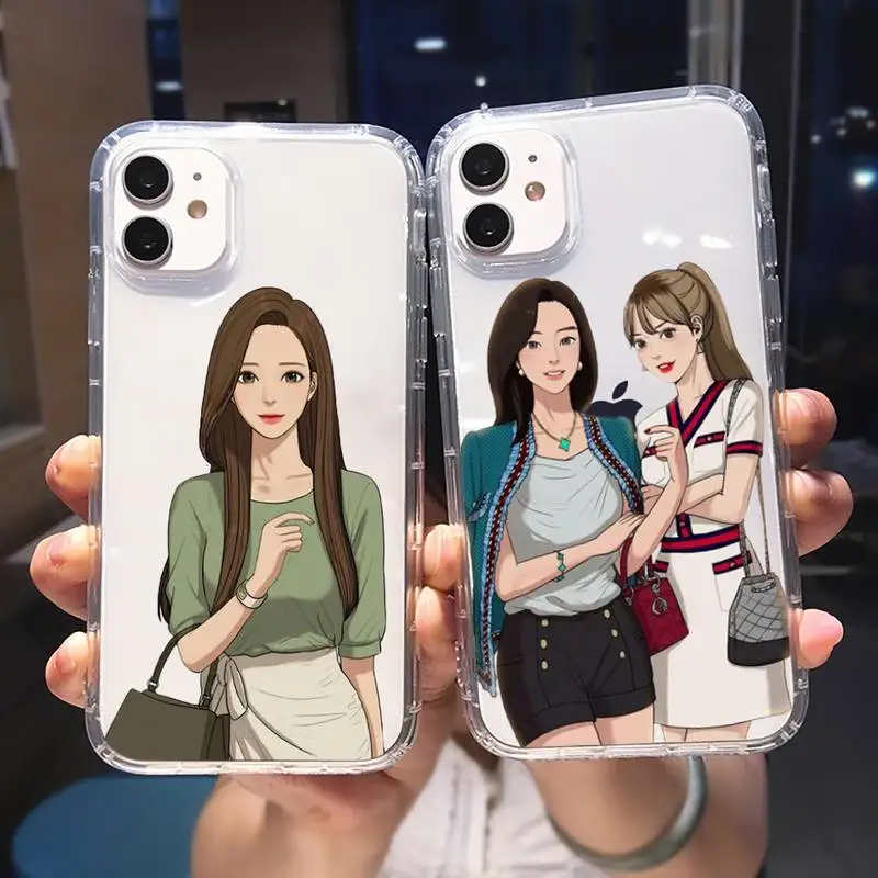 

Anime Version of Korean Drama Phone Case Transparent For iPhone 6 7 8 11 12 13 S Mini Pro X XS XR MAX Plus Cover Funda Shell