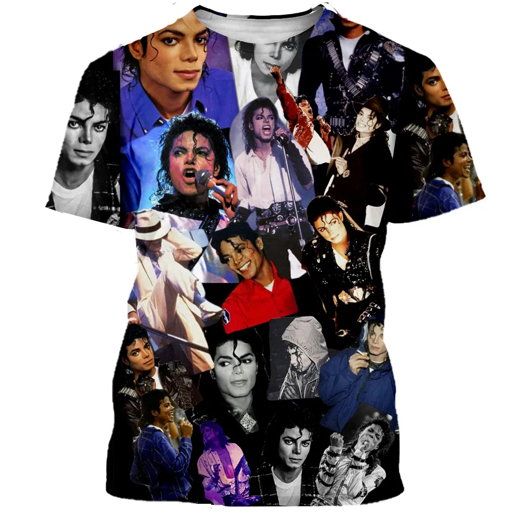

New Classical Michael Jackson T Shirt Men Women 3D Printed Fashion Tshirt Hip Hop Streetwear Casual Summer Tops Dropshipping